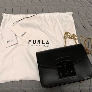 Furla Mini Metropolis leather crossbody bag